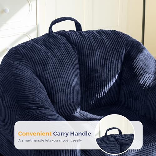 MAXYOYO Folding Sofa Bed with Backrest, Folding Bed without Structure with Handle, 2 in 1 Convertible Pouffe to Floor Sofa, Comfortable Folding Sofa for Bedroom and Living Room