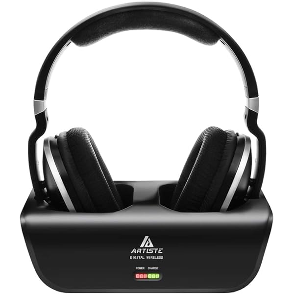 Artiste ADH300 Wireless TV Headphones,2 