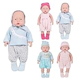 Set of 4 Alive Lovely Baby Doll Clothes Dress Outfits Costumes For 15-16 Inch Dolly Beautiful Darbie Doll Cloth Accessories Hat Girl Christmas Birthday Gift