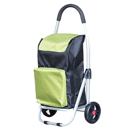 xinliche Einkaufswagen kleiner Zugwagen klappbarer Trolleywagen Aluminiumleinwand 3 Rad tragbarer kletternder Bauwagenwagenan