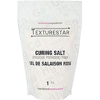 Texturestar Pink Curing Salt (Prague Powder #1), 1Kg (2.2lbs) | Charcuterie Preservative for Meat Curing, Excellent for Sausa