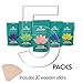 LeChic Paris, Wax Beans, Hard Wax Beads Kit By LeChic: 5 Beans Bags (5 x 100gr) + 30 Wax Sticks | Hair Removal Depilatory Wax