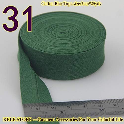 Download Amazon.com: DalaB 100% Cotton Bias Tape, bias Binding Tape Size: 20mm, Width:3/4" 25yds/lot fold ...