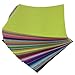 flic-flac 54pcs Felt Fabric Sheet Assorted Color Felt Pack DIY Craft Squares Nonwoven (20cm*20cm)