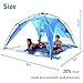 EasyGo Shelter XL - Instant Beach Umbrella Tent Pop Up Canopy Sun Sport Shelter with PVC Floor - 8 Foot X 8 Foot XL Size.
