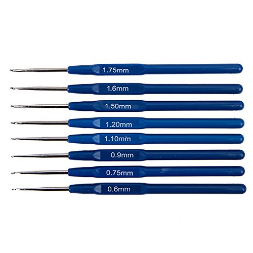 Crochet Hook with Case-Soft Crochet Hooks -Knitting Needles Ergonomic Handles Aluminum Multicolor for Arthritic Hands- Knitting Tools (52pcs)