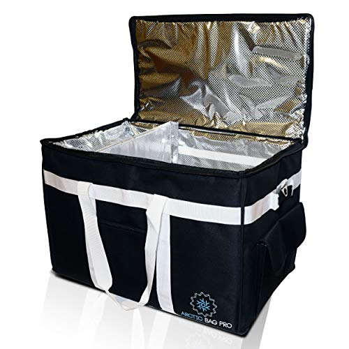 thumbnail image 2 of Large Insulated Pizza Delivery Bag – 24x24x14 Inches, Red, Keeps Pizza Hot & Fresh 2 of 14