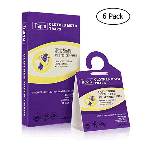 Trapro Clothes Moth Traps Pheromone Moth Traps Sticky Moth Killer for