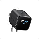 Anker Nano USB C Wall Charger, 45W Fast Charging Smart Display Charger, with 180° Foldable Plug, Smart Recognition, Built-in Care Mode, for iPhone17/16/15(Non-Battery,One USB-C Port,No Cable Included)