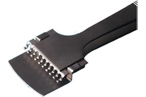 ELECTRON MICROSCOPY SCIENCES EMS 78241-01 Rubis Wafer Tweezer, Style 43 LB-10, 10 Teeth, 190 mm Height, SA Steel