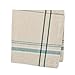 DII French Stripe Tabletop Collection Farmhouse Style Dining Table Linen Napkin Set, 20x20, Taupe/Teal, 6 Piece