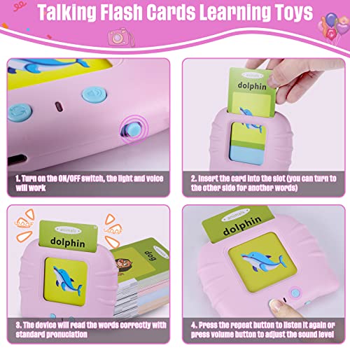 Flash Cards for Toddlers 24 Years, Speech Therapy Toys for Toddlers 1
