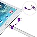 Fintie 3 Pieces Silicone Bundle Compatible with Apple Pencil 1st Generation, Soft Protective Cover Accessories Pencil Cap Holder with Nib Cover, Cable Adapter Tether, Purple