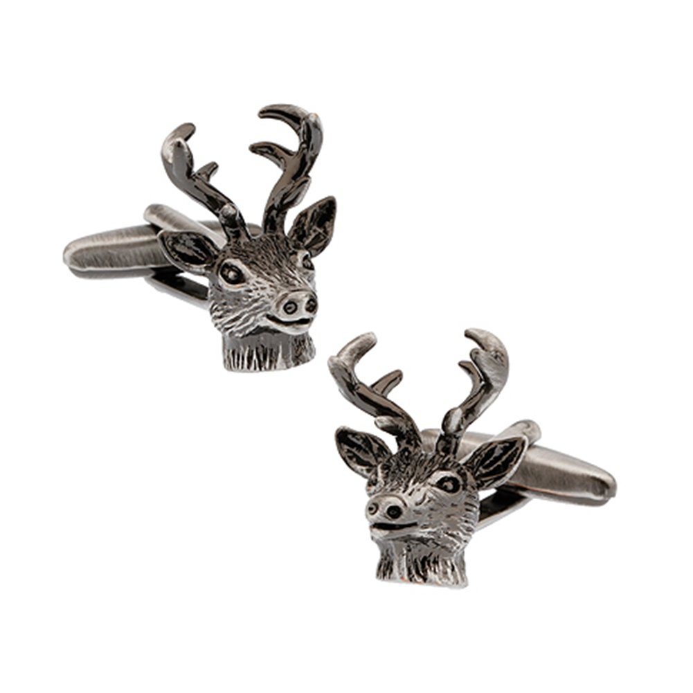 Vcufflinks Buck Deer Head Premium Cufflinks for Hunters