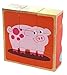 Adorable Farm Animals 6-in-1 Block Puzzle - Colorful Solid Wood Cube Blocks - Educational Baby Toy for Boys and Girls Age 2 Years and Up - Early Development Puzzle Toy
