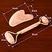 OMO New 100% Natural Rose Quartz Jade Roller & Gua Sha Set | Real Jade Roller for Face & Body Massage Therapy Skin Care | Anti Aging Jade Roller| Rejuvenate Facial Skin Massager | Gua Sha Tool
