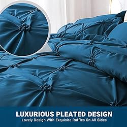 JOLLYVOGUE King Size Comforter Set 7 Pieces, Teal