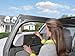 Munchkin Brica Smart Window Shade Rolls Up and Down with Window, Helps Block UVA/UVB Rays, Black