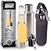 Chief Stainless Steel Beer Bottle Cooler Insulator with Bonus Steel Bottle Opener, Insulated Bag, E-Book and Gift Box