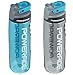 Powerade Chug Water Bottle 28 oz Two Pack Blue/Charcoal