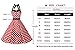 Dressystar Vintage Polka Dot Retro Cocktail Prom Dresses 50's 60's Rockabilly Bandage Blue White XXXL