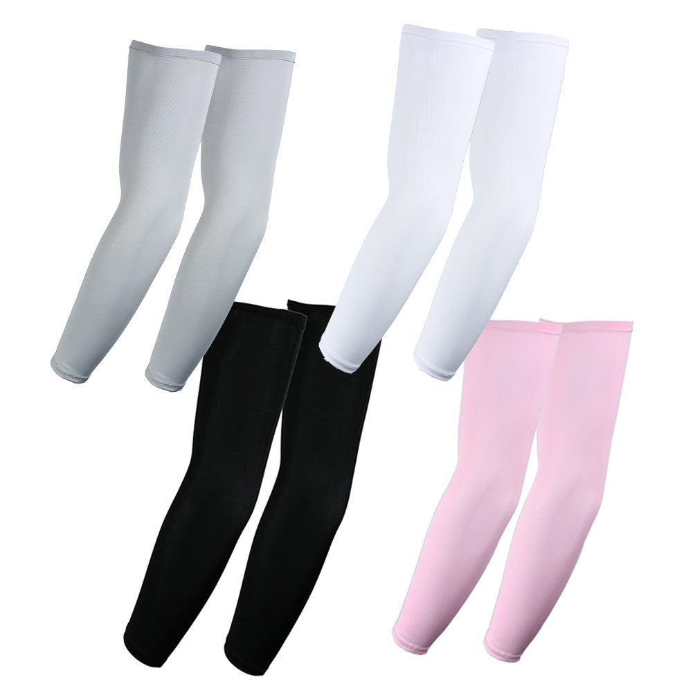 Arm Sleeves For Hiking Uv Sun Protection Arm Sleeves Bundle Pack White Black.. 43 51O7nAmDBWL