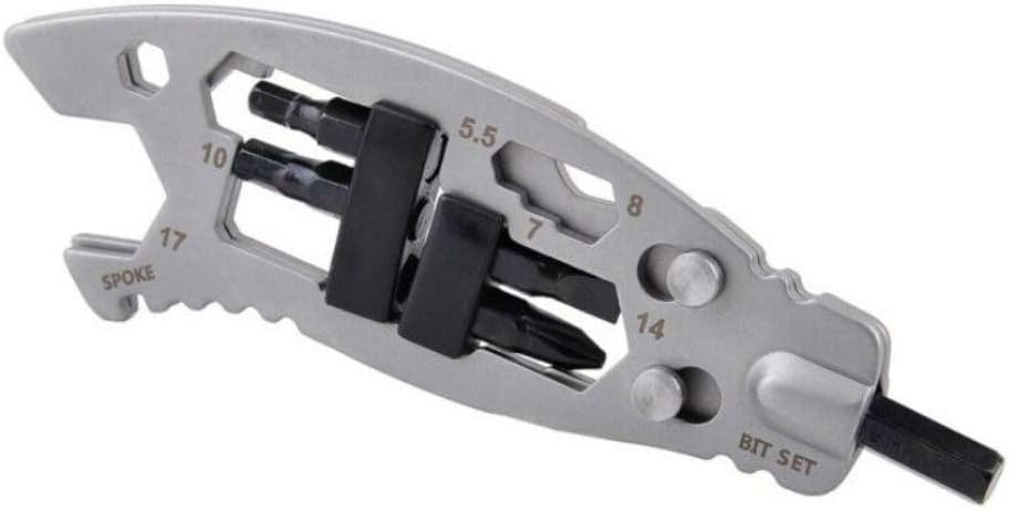 ArtisanShow 6 In 1 Outdoor EDC Camping Gadget Keychain Tool Bottle Opener Supplies Survival Tool Card Portable Outdoor Tool Multi-Function EDC Gadget Tools Portable Multitool Gift (BT008)