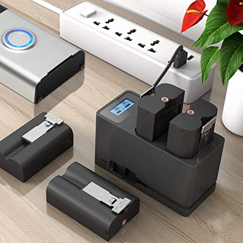 Rechargeable Battery and Dual Port USB Charging Station Compatible with Ring, for Video Doorbell