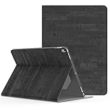 MoKo Case Fit iPad Pro 12.9 Inch 2017 - Premium Light Weight Stand Folio Shock Proof Cover Protector Fit Apple iPad Pro 12.9 Inch 2017 & 2015 Tablet, Slate Black (with Auto Wake/Sleep)