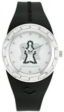 Roberto Women Wrist Watch sfa31 ant03 with Silicone Strap Black Angels