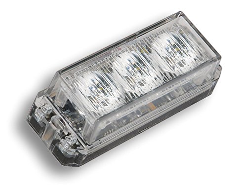 Abrams T3-W Led Grille Emergency Vehicle Warning Strobe Lights - White