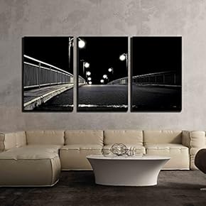 3 Piece Canvas Wall Art - Metropolis - Modern Home Art Stretched and Framed Ready to Hang - 16"x24"x3 Panels