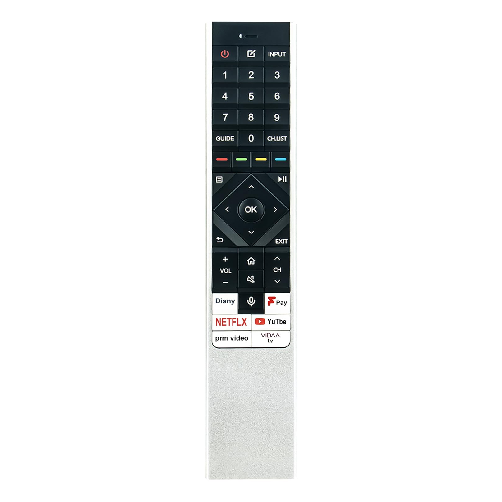 ALLIMITY Voice Remote Control Compatible with Hisense QLED ULED TV 100U7KQTUK 55A85KTUK 55U7KQTUK 55U8KQTUK 65A85KTUK 65U7KQTUK 65U8KQTUK 65UXKQTUK 75U7KQTUK 75U8KQTUK 85U7KQTUK 55U7QF 65U7QF