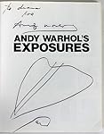 Andy Warhol Double Autographed Exposures Book w/ Hand Drawn Sketch - PSA/DNA Certified