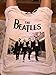 Darceil Women's White Rock Band The Beatle Print Tank Top T Shirt (S, White)
