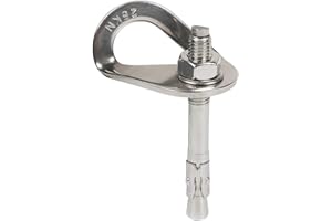 AOKWIT 25KN Anchor Hooks Set, Heavy Duty Climbing Anchor Hangers and Bolt Steel Expansion Bolt Piton Safe Rock Climbing Fixed Point Fixed Point