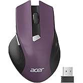Acer Wireless Mouse for Laptop, 2.4GHz Computer Mouse Wireless with USB Receiver, Portable Cordless Mice, 3 Adjustable DPI Er