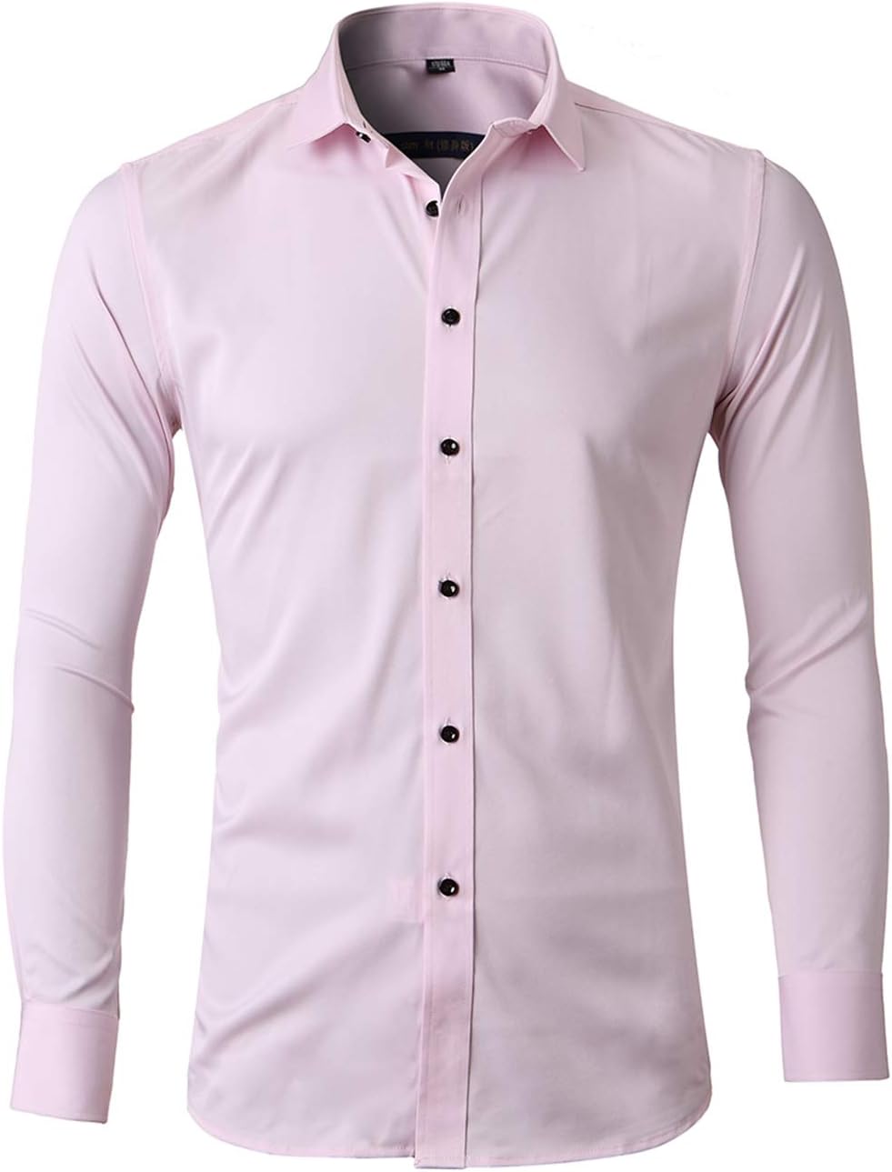 INFLATION Mens Dress Shirts Bamboo Fiber Slim Fit Long Sleeve Casual Button Down Shirts Wrinkle Free Dress Shirts for Men