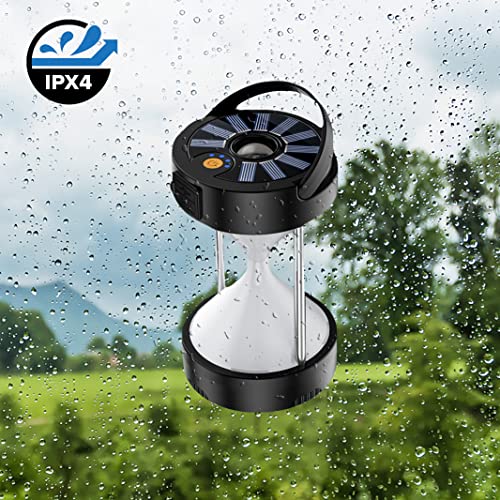 LED Camping Lantern, Bebiger Rechargeable Hanging Tent Light 1000LM 4 Light Modes, Portable Emergency Lights for Camping/Hiking/Hurricane/Outages with Hook, Type C-USB Charging Cable Included