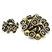LQ Industrial 25pcs 1/2 inch Bronze Purse Handbag Feet Mushroom Type Nailhead Hollow Round Head Stud Metal Philip Screw-Back Spike Studs Rivet Leather Craft DIY 12mm