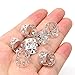 Honbay 20PCS Silver Rhinestone Hair Rings Dreadlocks Beads Braid Hair Cuffs Braiding Hair Jewelry (Triangle Hollow Out)