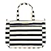 JuJuBe Super Be Large Everyday Lightweight Zippered Tote Bag, Legacy Nautical Collection - The First Mate