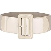 ALAIX Women's Belt Wide Stretchy Elastic Waist Belt for dress Adjustable Vintage Dressy Belts Waistband for Women