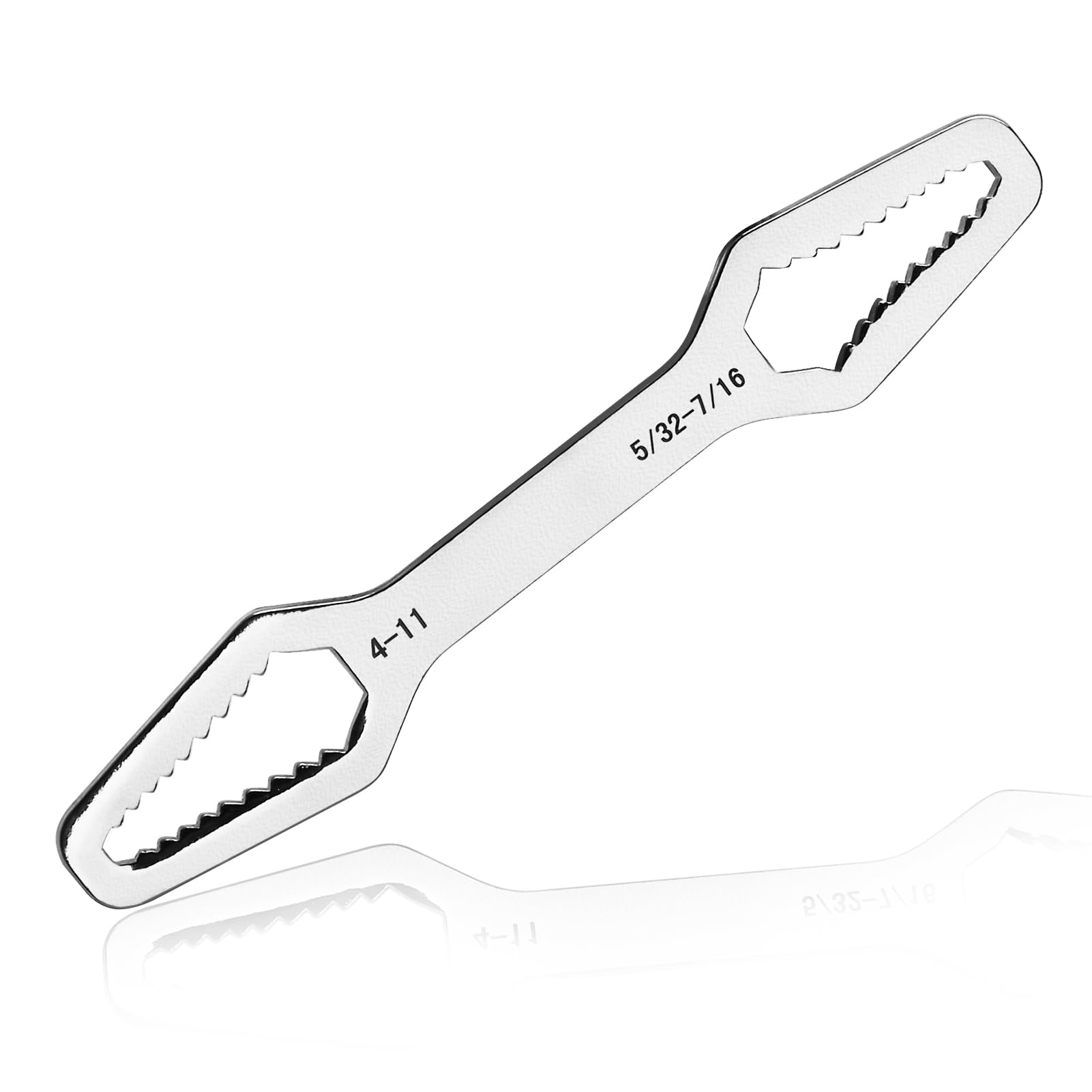 LEONTOOL Universal Torx Wrench Double Ended Multifunctional Universal Wrench 4mm-11mm Self-Tightening Wrench, Adjustable Glasses Wrench Multi-Function Wrench for Outdoor Riding Home Car Repair Tools