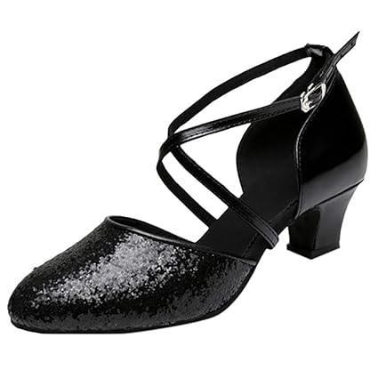 Damen Ausgestelltes Tanzschuhe/Standard Latin Rumba Waltz Prom Ballroom Dance Schuhe Satin Paillette By Vovotrade