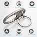 TISUR Mini Titanium Keychain Carabiner Clip Kit, Anti-Lost Quick Release Hook for Everyday Carry Keyring Customization (Kit-2)