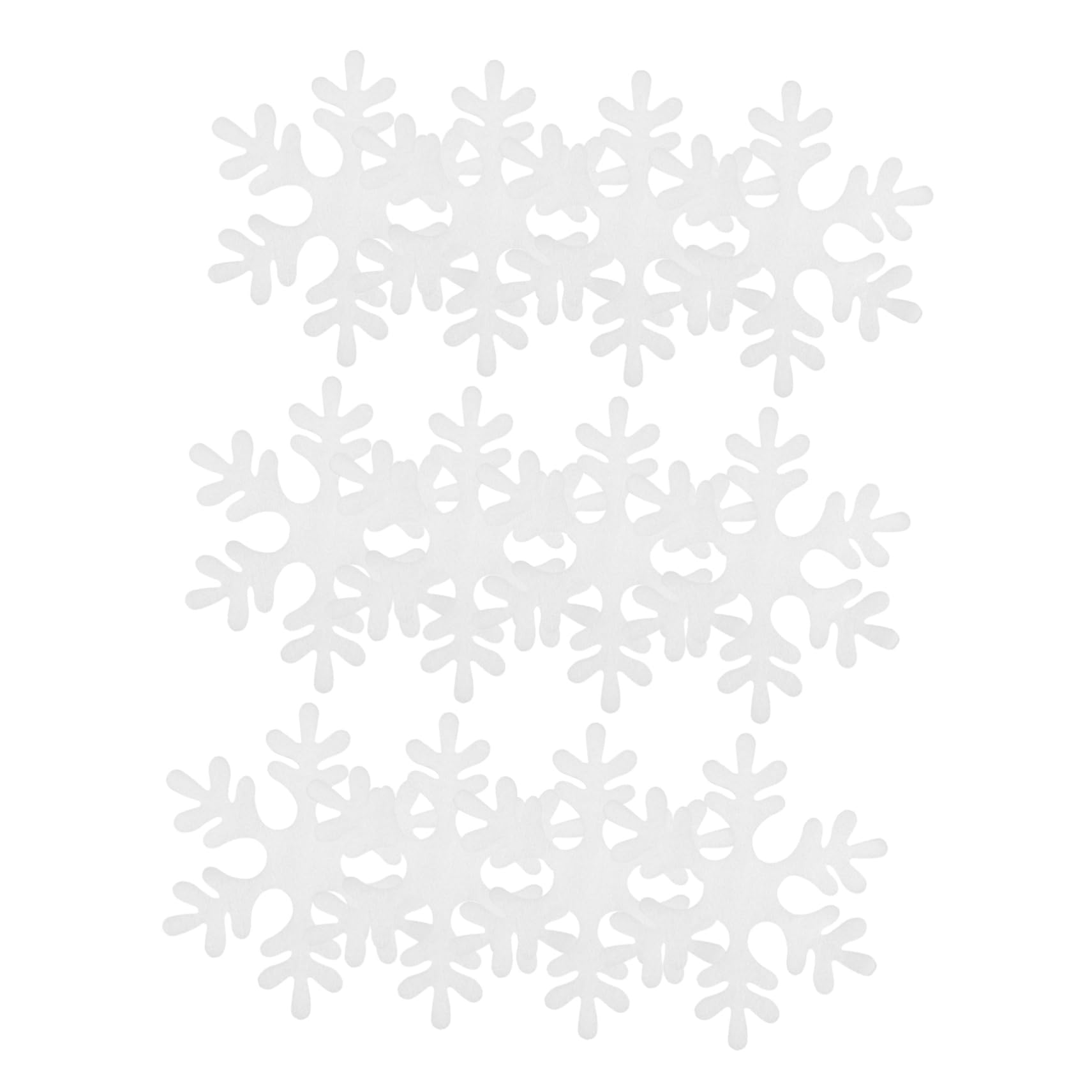 Artibetter 12pcs Christmas Snowflakes Decal Stickers Cake Decorating Christmas Decor Fake White Xmas Snowflakes Tag Snowflakes Slices DIY Hanging Pendants Imitation Snowflake