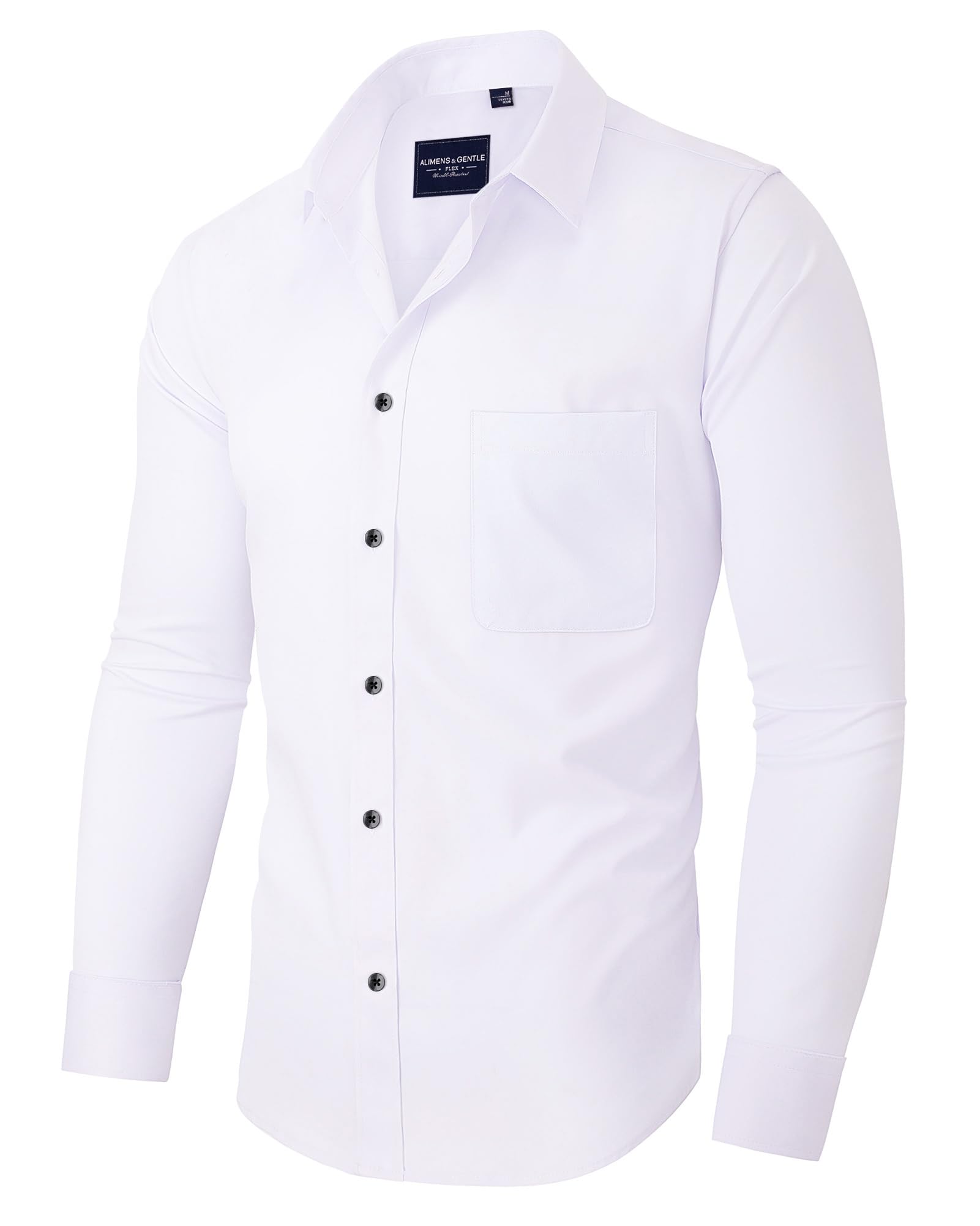 Alimens & Gentle Men's Dress Shirts Long Sleeve