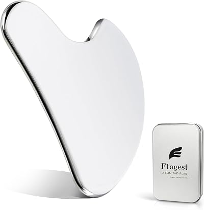 Flagest Stainless Steel Gua Sha Tool - Durable Face Massage Scraper
