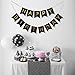 LOVELY BITON Large Black Happy Birthday Wall Banner, Black Party Decorations, Versatile, Beautiful, Swallowtail Bunting Flag garland Surprise Ideas